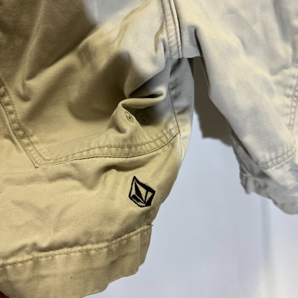 Volcom Stone Scout Tread Lightly Vintage Cargo Khaki Shorts - Picture 9 of 16